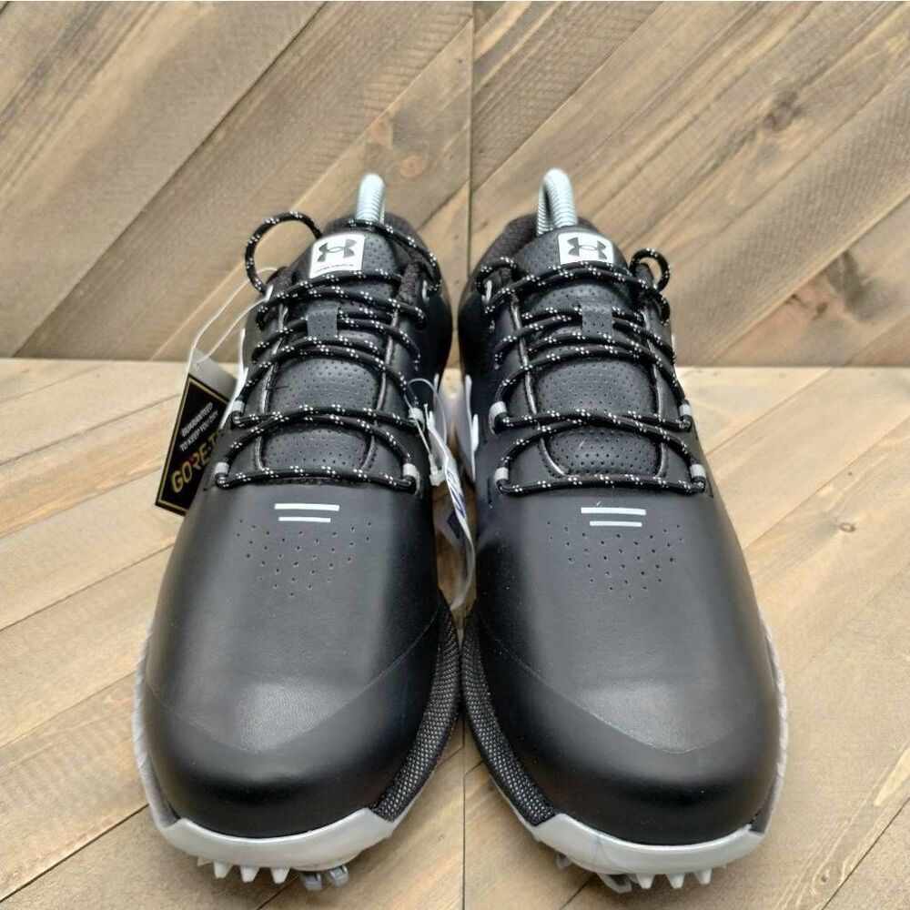 Under Armour HOVR Drive Gore-Tex Golf Shoes‎ Mens Size 8 Black White Waterproof - Picture 5 of 9
